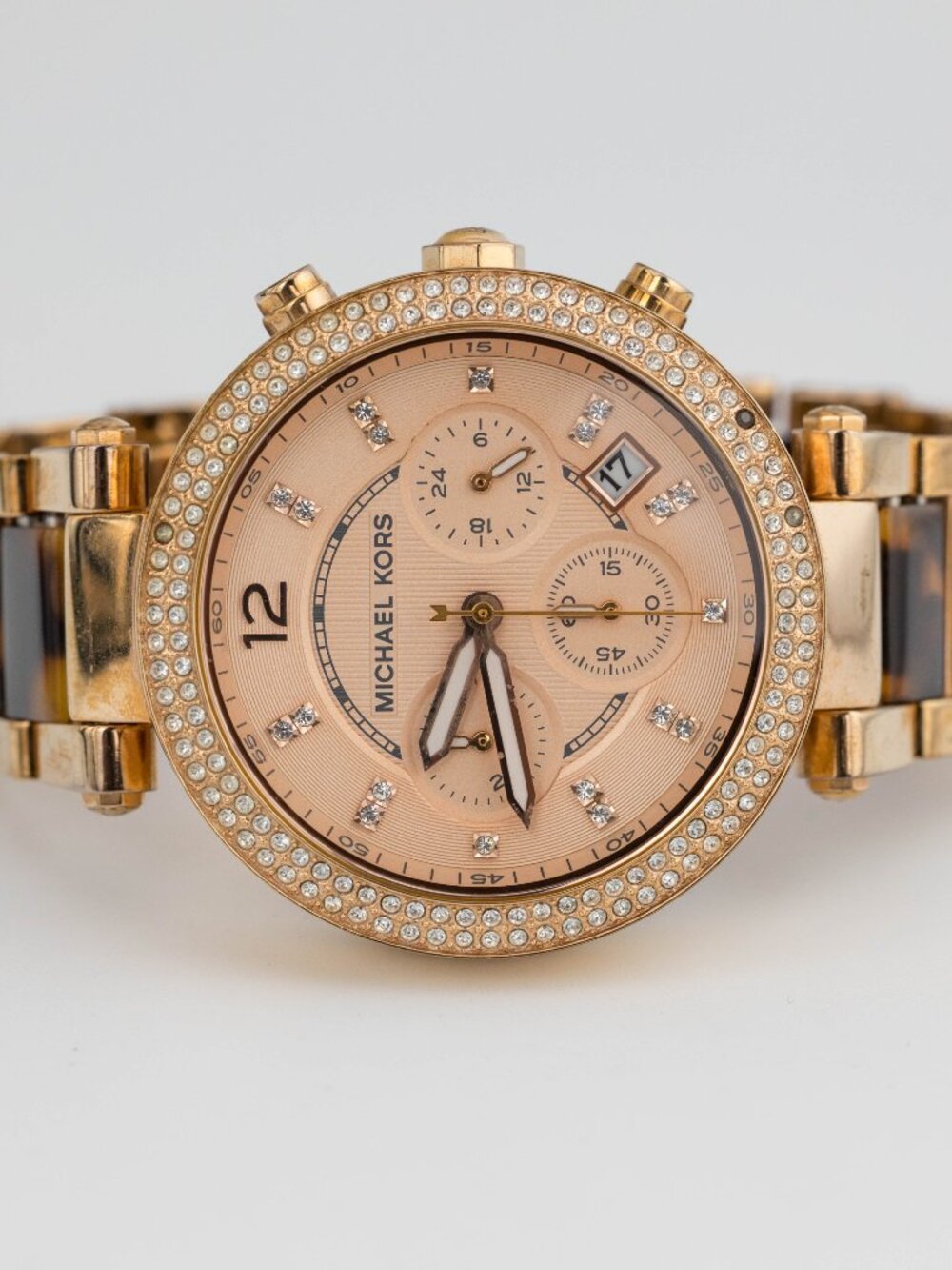 Michael Kors MK5538 Parker Rose Gold Quartz Analog Women's Watch New Battery - Picture 3 of 9